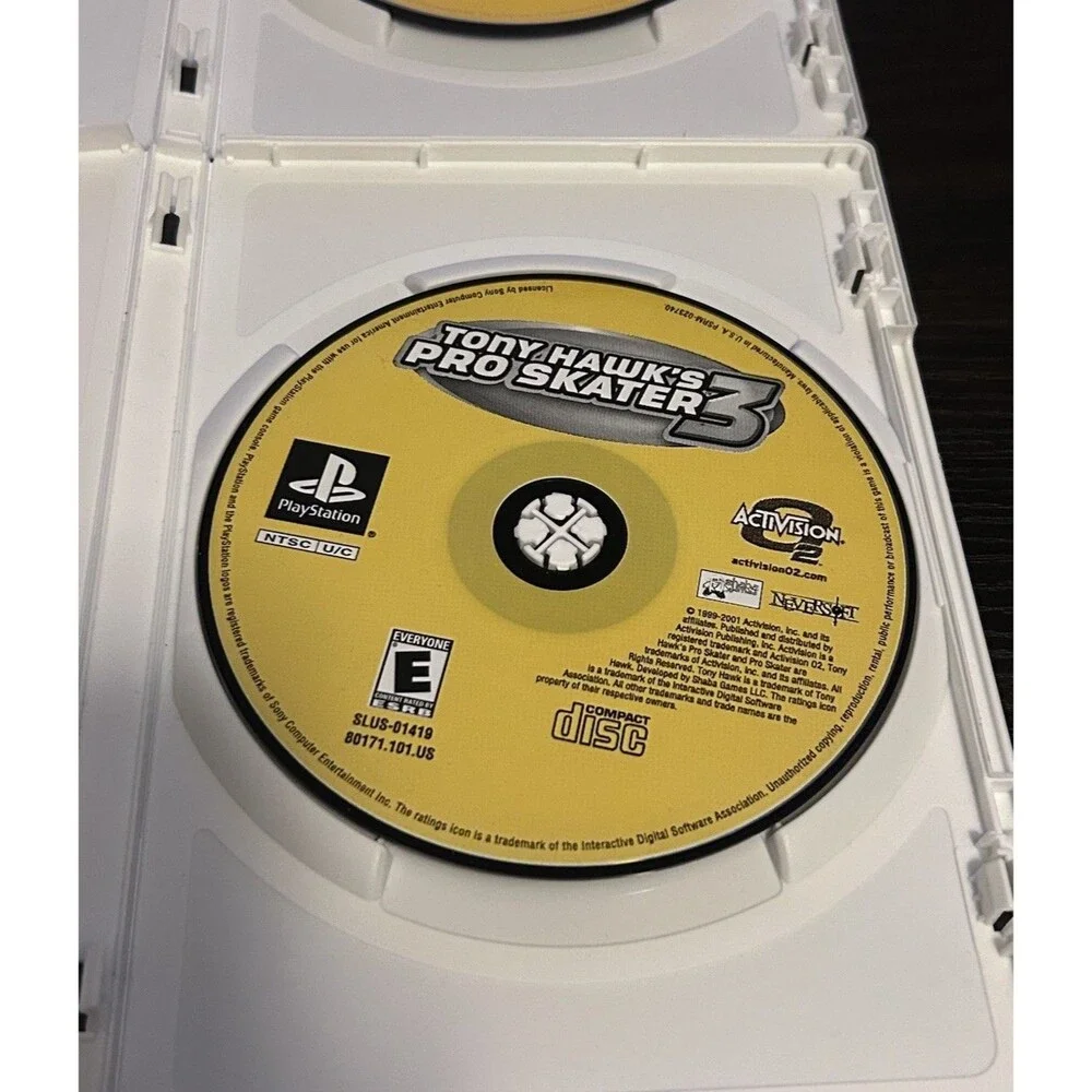 Tony Hawk’s Pro Skater 2 & 3 PS1 PlayStation Games Lot Disc Only Tested Y2K